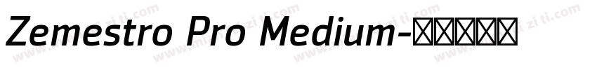 Zemestro Pro Medium字体转换